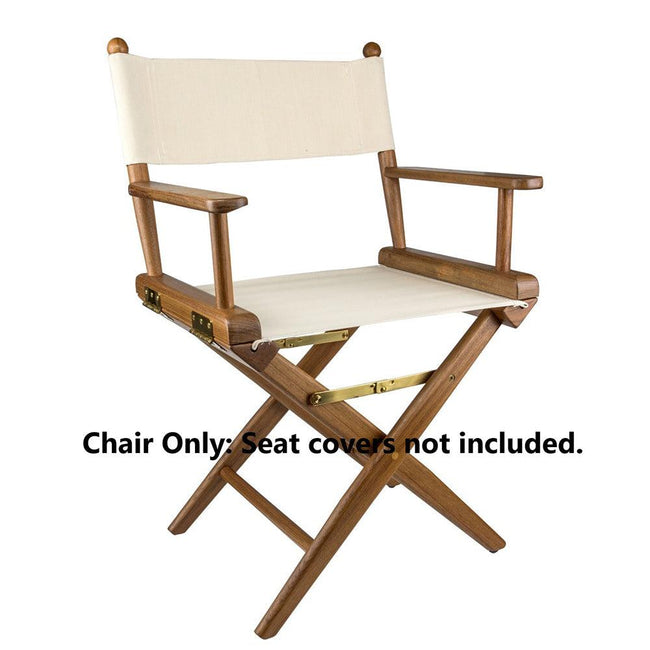 Whitecap Directors Chair w/o Seat Covers - Teak [60040] - Rough Seas Marine