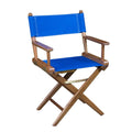 Whitecap Directors Chair w/Blue Seat Covers - Teak [60041] - Rough Seas Marine