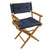 Whitecap Directors Chair w/Navy Cushion - Teak [61042] - Rough Seas Marine