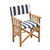 Whitecap Directors Chair II w/NavyWhite Cushion - Teak [61050] - Rough Seas Marine
