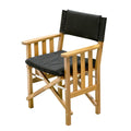 Whitecap Directors Chair II w/Black Cushion - Teak [61051] - Rough Seas Marine