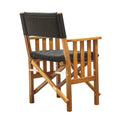 Whitecap Directors Chair II w/Black Cushion - Teak [61051] - Rough Seas Marine