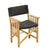 Whitecap Directors Chair II w/Black Cushion - Teak [61051] - Rough Seas Marine