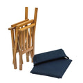 Whitecap Directors Chair II w/Navy Cushion - Teak [61052] - Rough Seas Marine