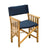 Whitecap Directors Chair II w/Navy Cushion - Teak [61052] - Rough Seas Marine