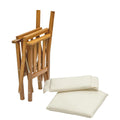 Whitecap Directors Chair II w/Cream Cushion - Teak [61053] - Rough Seas Marine