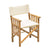 Whitecap Directors Chair II w/Cream Cushion - Teak [61053] - Rough Seas Marine