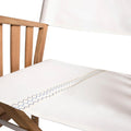 Whitecap Directors Chair II w/Sail Cloth Seating - Teak [61054] - Rough Seas Marine