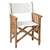Whitecap Directors Chair II w/Sail Cloth Seating - Teak [61054] - Rough Seas Marine