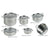 Marine Business Kitchen Cookware Pan Set Self-Containing - Stainless Steel - Set of 8 [20001] - Rough Seas Marine