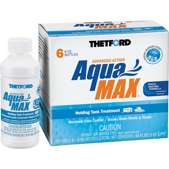 Thetford AquaMax Holding Tank Treatment - 6-Pack - 8oz Liquid - Spring Shower Scent [96634] - Rough Seas Marine
