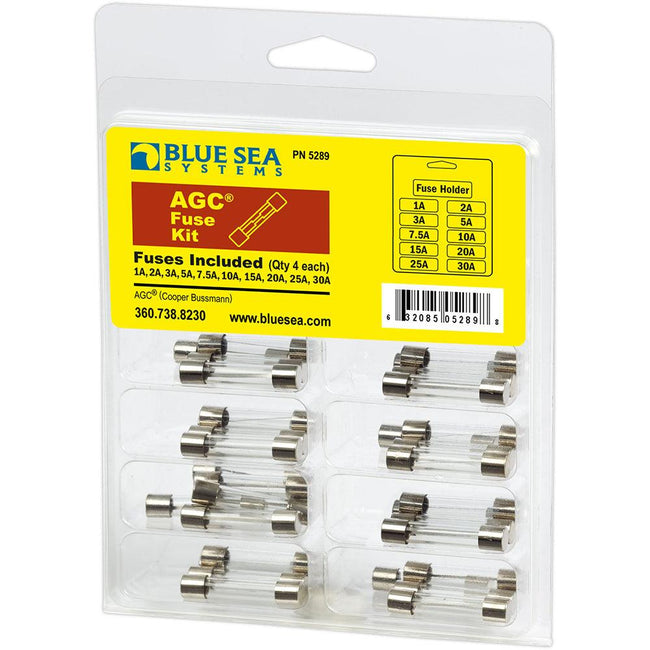 Blue Sea 5289 AGC Fuse Kit - 41-Piece [5289] - Rough Seas Marine