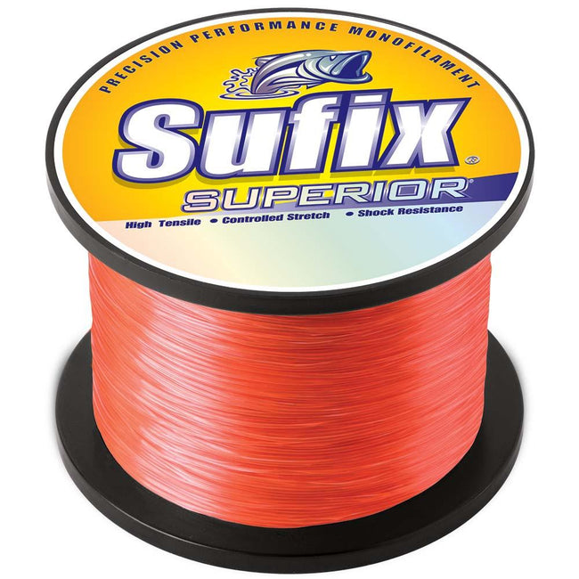 Sufix Superior Neon Fire Monofilament - 8lb - 1720 yds [636-108] - Rough Seas Marine