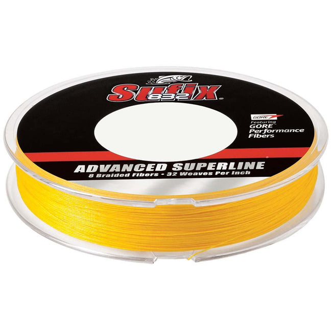 Sufix 832 Advanced Superline Braid - 10lb - Hi-Vis Yellow - 300 yds [660-110Y] - Rough Seas Marine