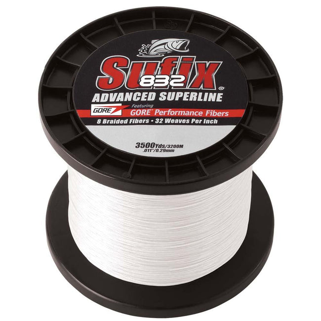 Sufix 832 Advanced Superline Braid - 30lb - Ghost - 3500 yds [660-430GH] - Rough Seas Marine