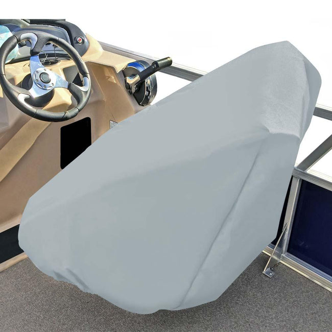 Carver Poly-Flex II Captains Chair Cover - Fits up to 32H x 26W x 25D - Grey [61061F-10] - Rough Seas Marine