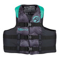 Full Throttle Adult Nylon Life Jacket - S/M - Aqua/Black [112200-505-030-22] - Rough Seas Marine