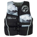 Full Throttle Mens Rapid-Dry Flex-Back Life Jacket - XL - Black/Grey [142500-701-050-22] - Rough Seas Marine