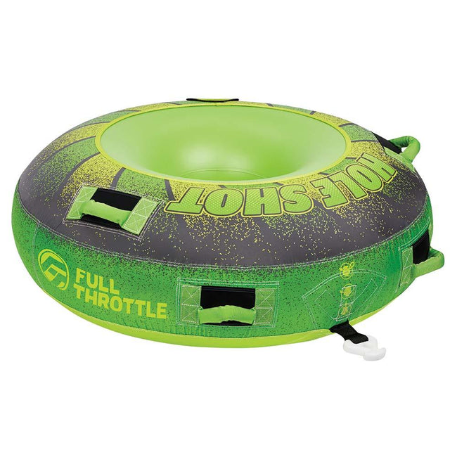 Full Throttle Hole Shot Towable Tube - 1 Rider - Green [302000-400-001-21] - Rough Seas Marine
