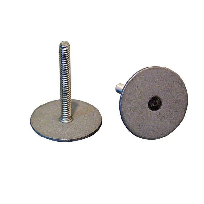 Weld Mount Stainless Steel Stud 1.25" Base 10 x 24 Threads 1.00" Tall - 15 Quantity [102416] - Rough Seas Marine