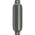 Polyform G-1 Twin Eye Fender 3.5" x 12.8" - Graphite [G-1-GRAPHITE] - Rough Seas Marine