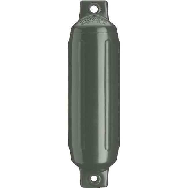 Polyform G-5 Twin Eye Fender 8.8" x 26.8" - Graphite [G-5-GRAPHITE] - Rough Seas Marine