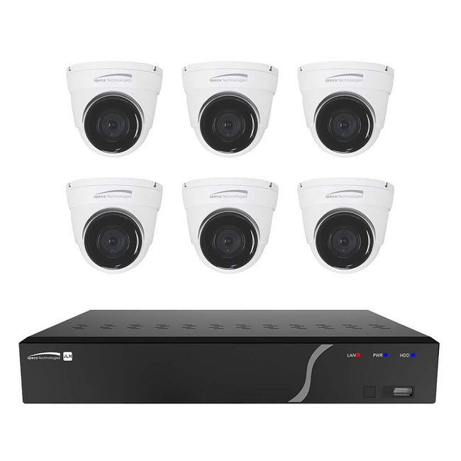 Speco 8 Channel NVR Kit w/6 Outdoor IR 5MP IP Cameras 2.8mm Fixed Lens - 2TB [ZIPK8N2] - Rough Seas Marine