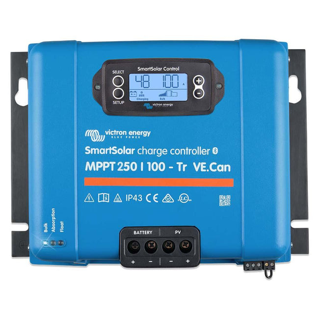 Victron SmartSolar MPPT Solar Charge Controller - 250V - 100Am- VE.CAN Port - UL Approved [SCC125110412] - Rough Seas Marine