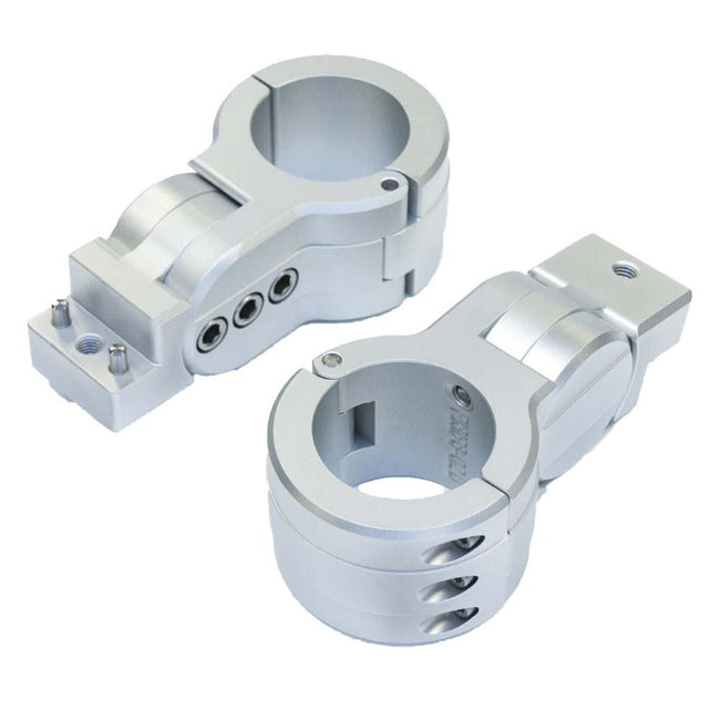 PTM Edge Board Rack Mounts - 2.5" Pipe Clamp - Silver [P13198-2500TEBCL] - Rough Seas Marine