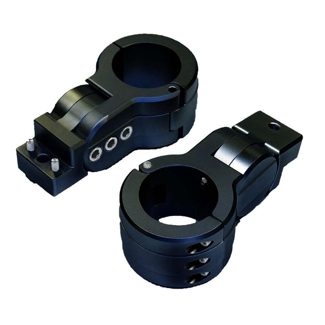 PTM Edge Board Rack Mounts - 2.5" Pipe Clamp - Black [P13198-2500TEBBK] - Rough Seas Marine