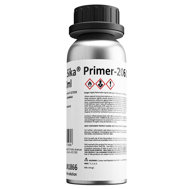 Sika Primer-206 G+P Black 250ml Bottle [91572] - Rough Seas Marine