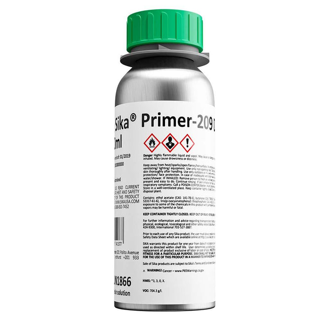 Sika Primer-209 D Black 250ml Bottle [451588] - Rough Seas Marine