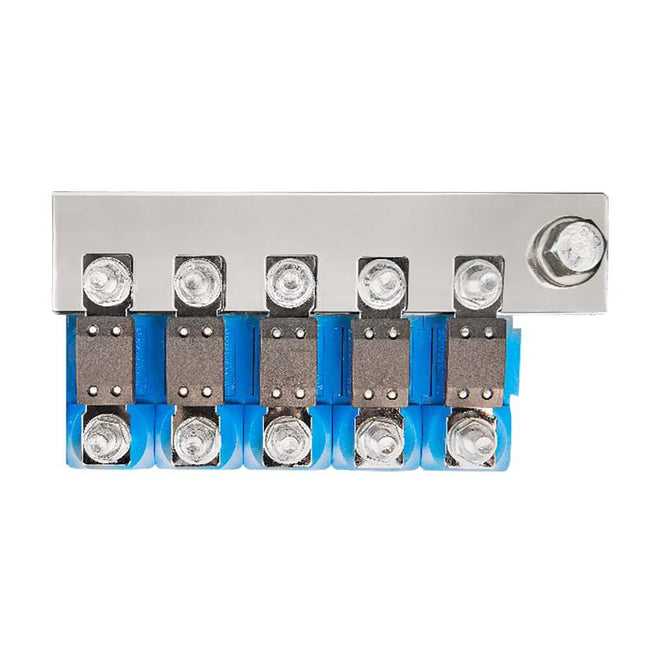 Victron Busbar to Connect 5 Mega Fuse Holders - Busbar Only Fuse Holders Sold Separately [CIP100400060] - Rough Seas Marine
