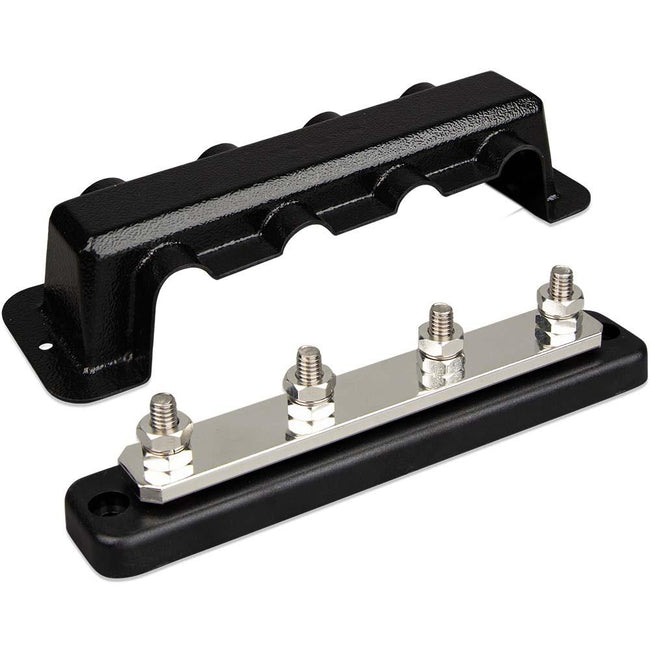 Victron Busbar 250A 4P  Cover 4X 5/16" Terminals [VBB125040010] - Rough Seas Marine