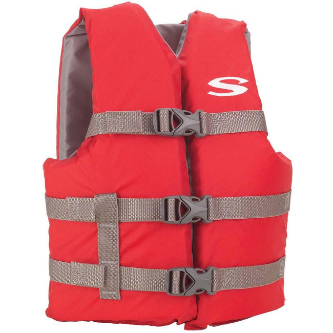 Stearns Youth Classic Vest Life Jacket - 50-90lbs - Red/Grey [2159436] - Rough Seas Marine