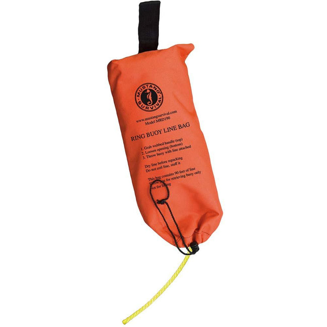 Mustang Ring Buoy Throw Bag - 90 Rope [MRD190-0-0-215] - Rough Seas Marine