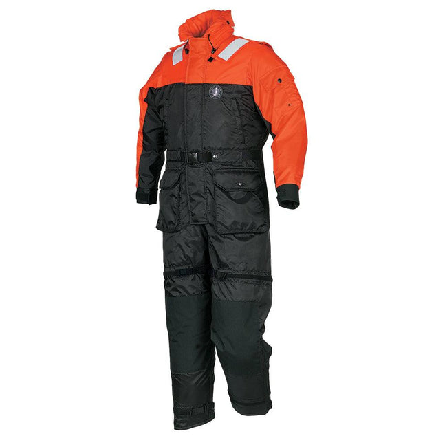 Mustang Deluxe Anti-Exposure Coverall  Work Suit - Orange/Black - Small [MS2175-33-S-206] - Rough Seas Marine