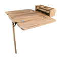 Whitecap Cockpit Table w/Folding Leaves  4 Cupholders - Teak [61392C] - Rough Seas Marine