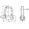 Wichard Self-Locking D Shackle - Diameter 4mm - 5/32" [01201] - Rough Seas Marine