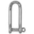 Wichard Captive Pin Long D Shackle - Diameter 10mm - 13/32" [01415] - Rough Seas Marine