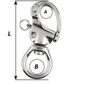 Wichard HR Snap Shackle - Large Bail - Length 140mm [02377] - Rough Seas Marine