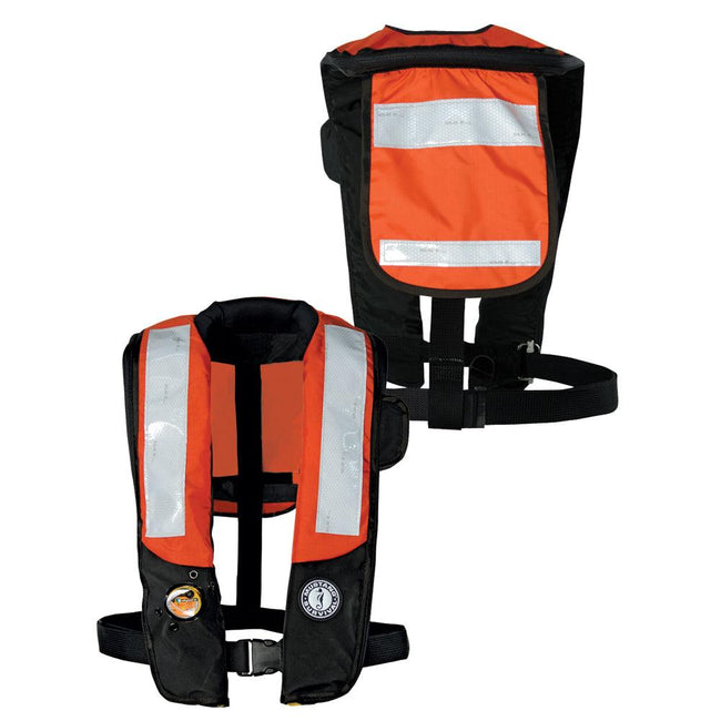 Mustang HIT Inflatable PDF w/SOLAS Reflective Tape - Orange/Black - Automatic/Manual [MD3183T2-33-0-101] - Rough Seas Marine