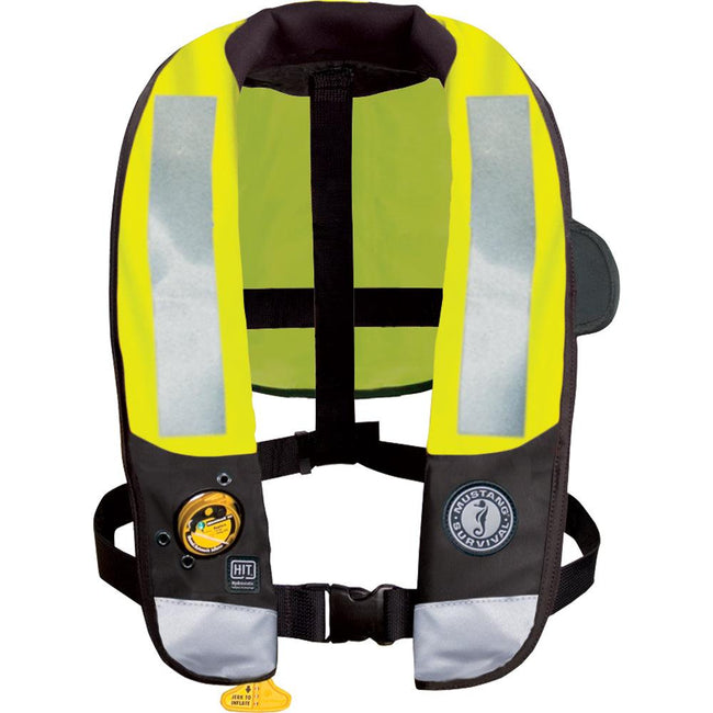 Mustang HIT High Visibility Inflatable PFD - Fluorescent Yellow/Green - Automatic/Manual [MD3183T3-239-0-202] - Rough Seas Marine