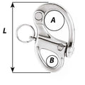 Wichard 2-3/4" Snap Shackle w/Fixed Eye - 70mm [02472] - Rough Seas Marine