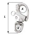 Wichard 2-3/4" Snap Shackle w/Swivel  Clevis Pin - 70mm [02474] - Rough Seas Marine