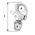 Wichard 3-1/2" Snap Shackle w/Swivel Eye [02475] - Rough Seas Marine