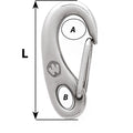 Wichard Safety Snap Hook - 50mm [02480] - Rough Seas Marine