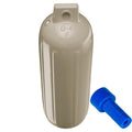 Polyform G-4 Twin Eye Fender 6.5" x 22" - Sand w/Adapter [G-4-SAND] - Rough Seas Marine
