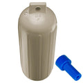 Polyform G-5 Twin Eye Fender 8.8" x 26.8" - Sand w/Adapter [G-5-SAND] - Rough Seas Marine
