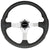 Uflex Nisida Steering Wheel 13.8" - Black Polyurethane Grip w/Black Aluminum Spokes [NISIDA-B/B] - Rough Seas Marine